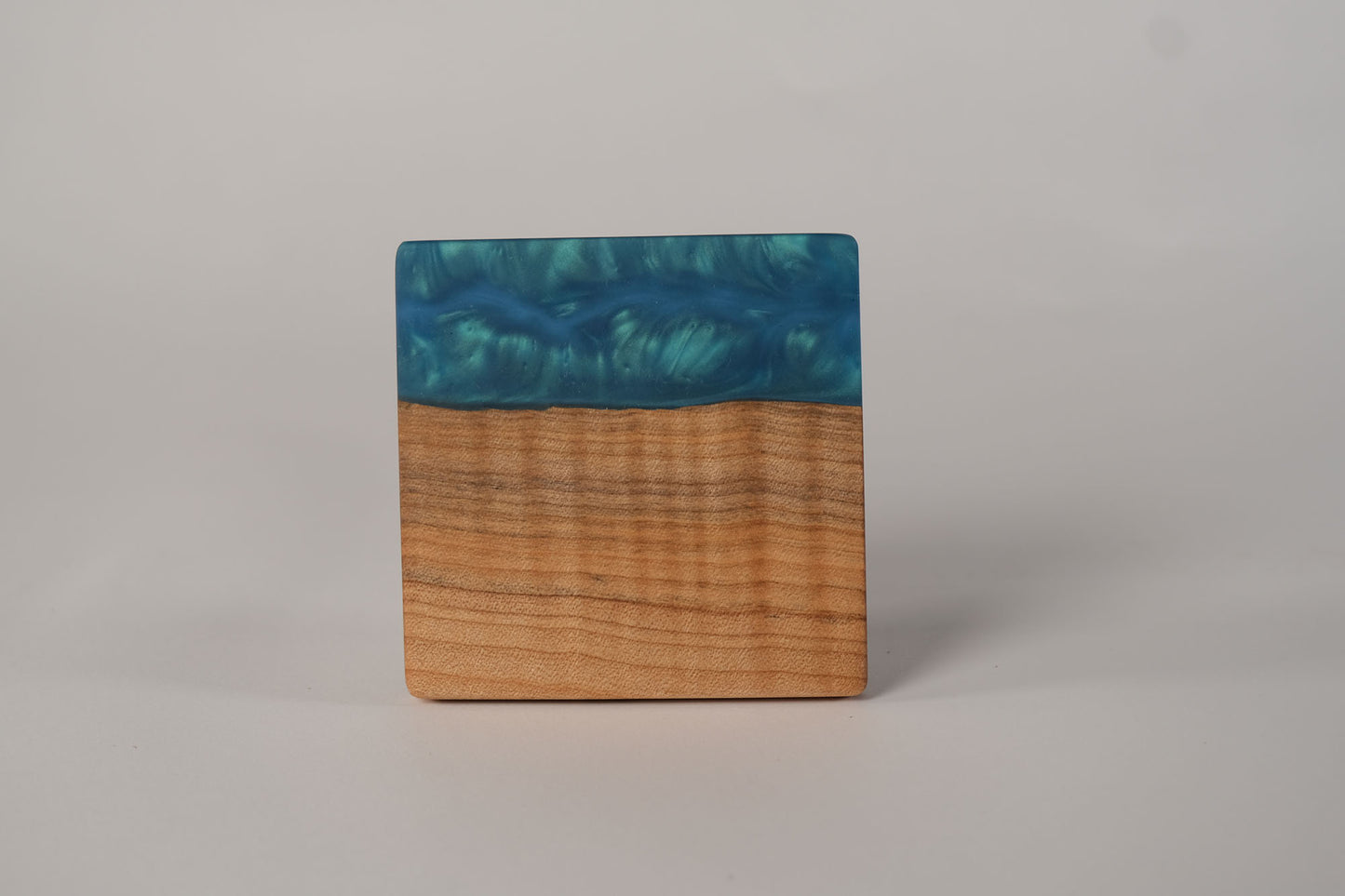 Solid Maple with Blue Epoxy