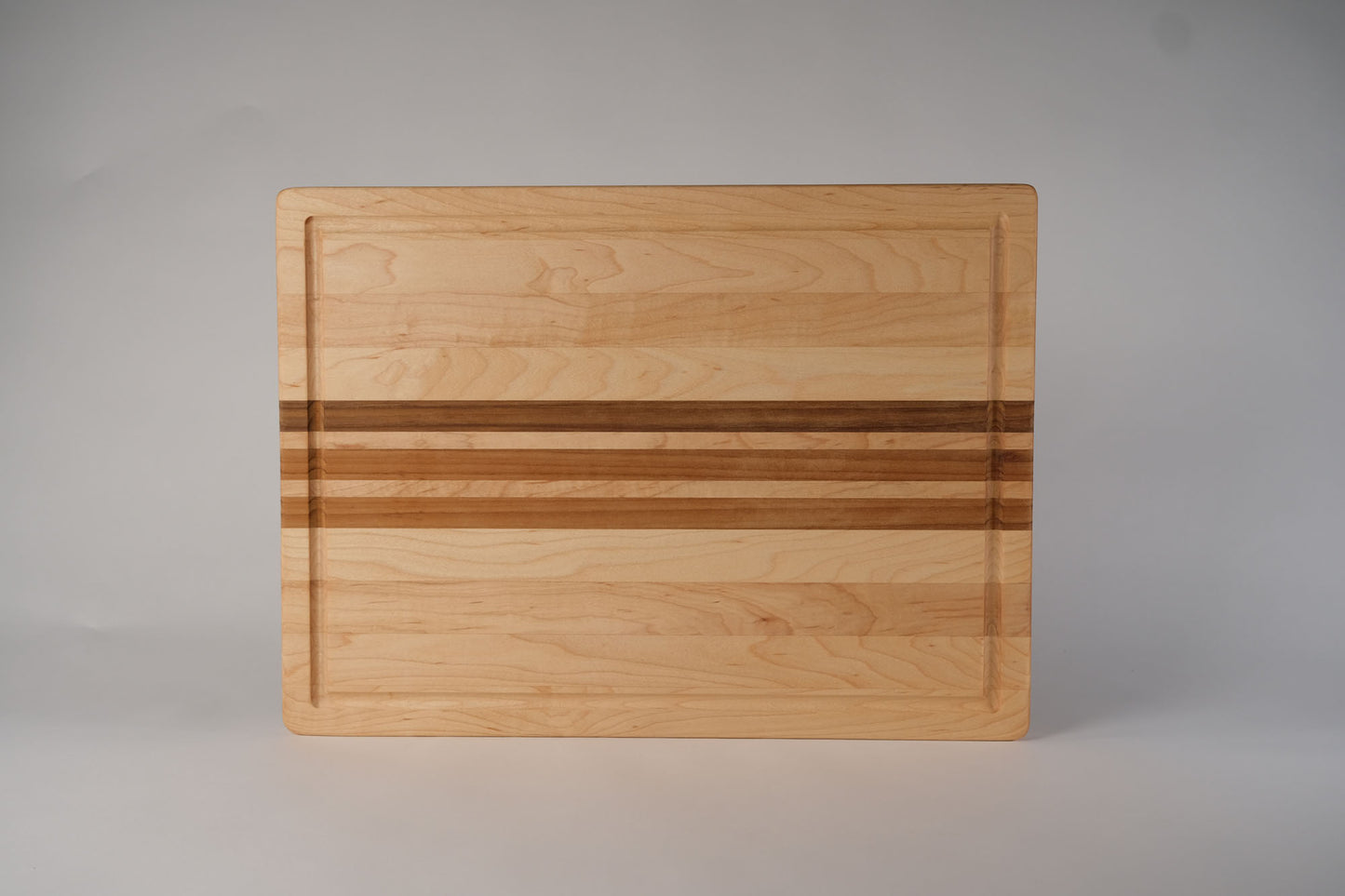 Maple with Teak Stripes