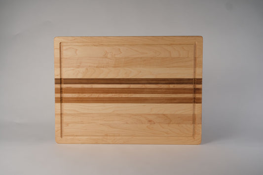 Maple with Teak Stripes