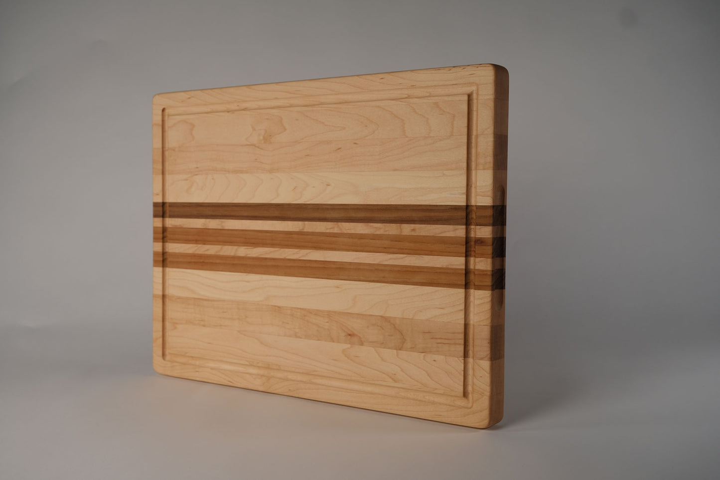 Maple with Teak Stripes