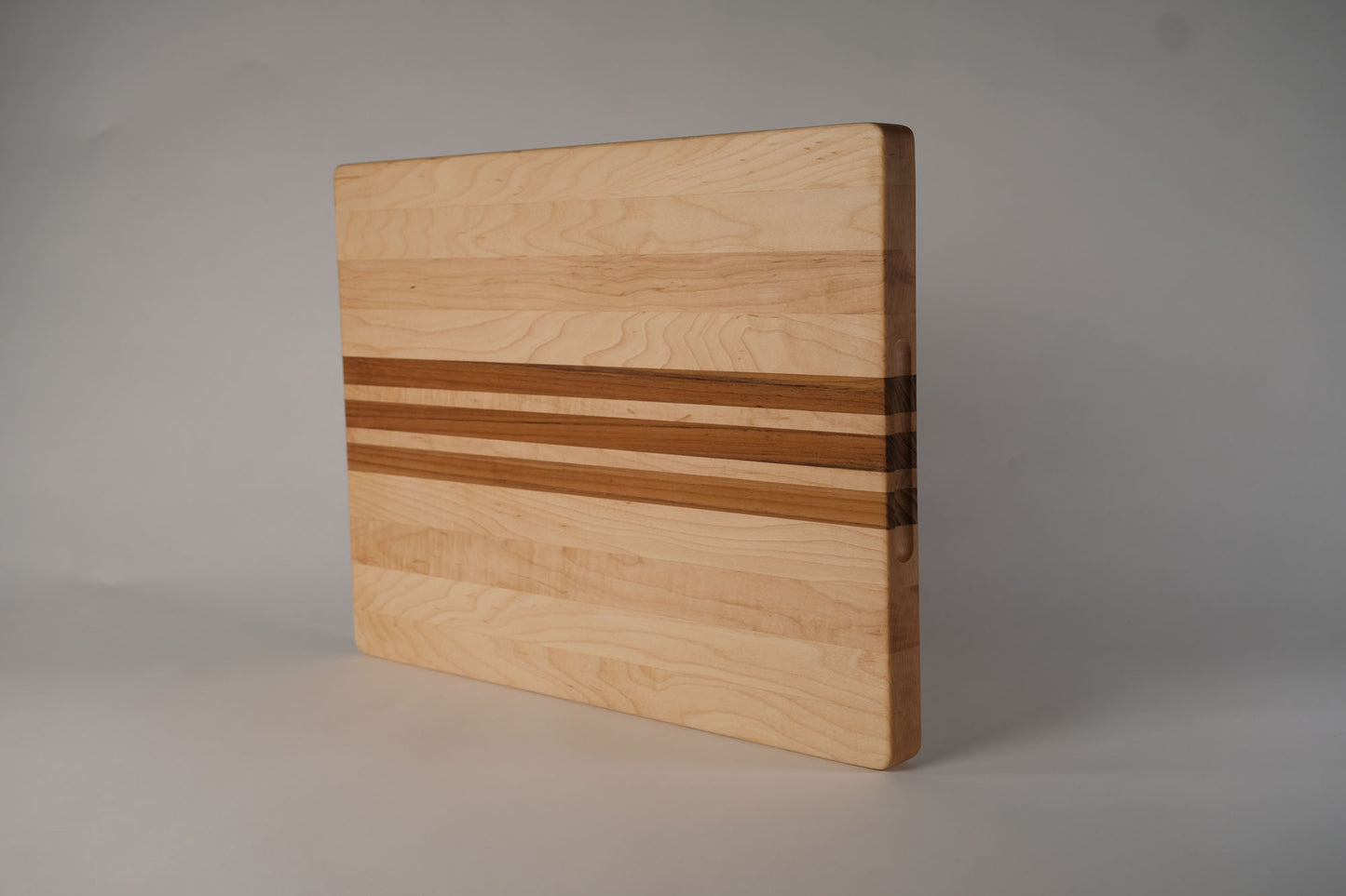 Maple with Teak Stripes