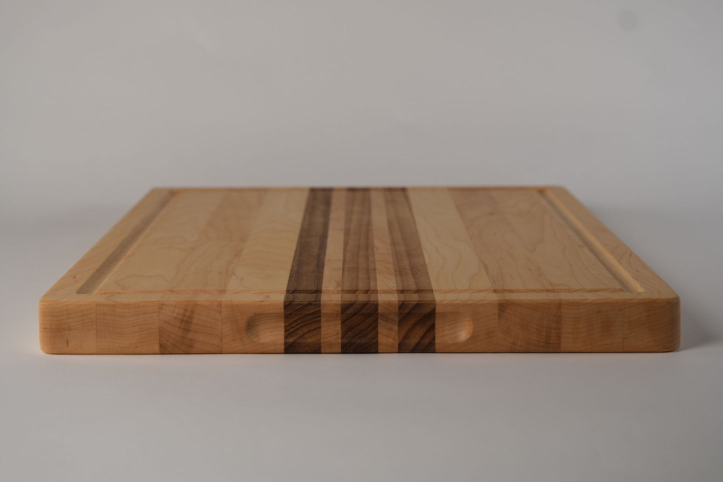 Maple with Teak Stripes