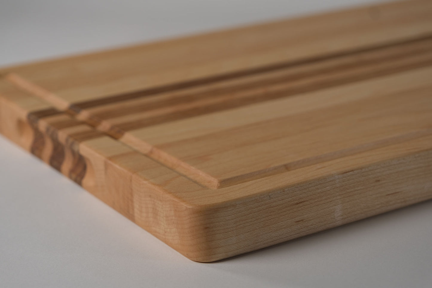 Maple with Teak Stripes