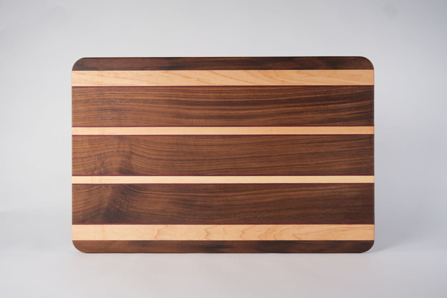 Walnut with Maple stripes