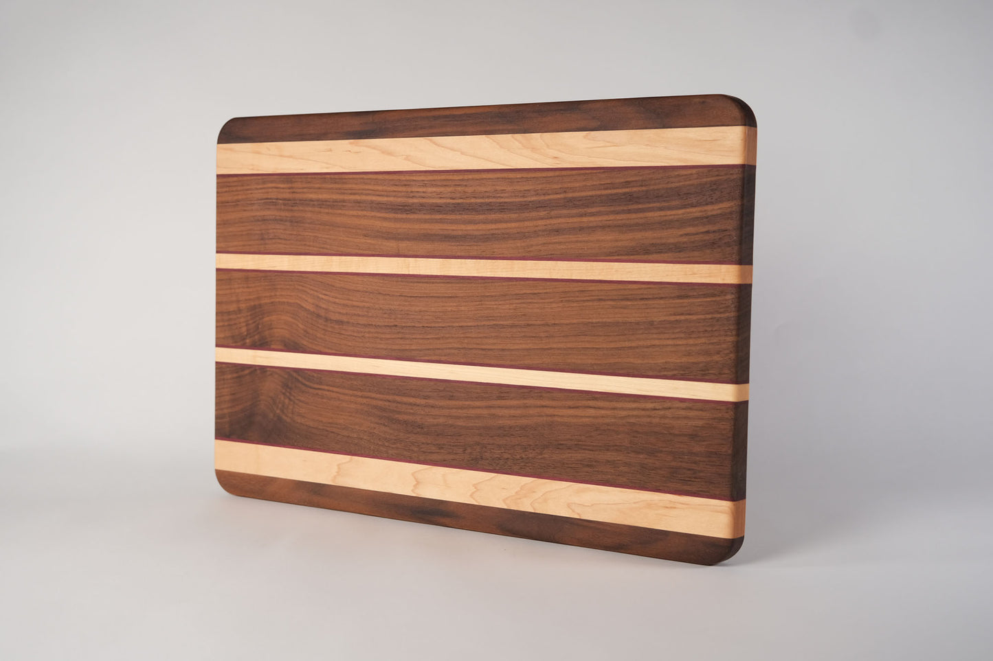 Walnut with Maple stripes