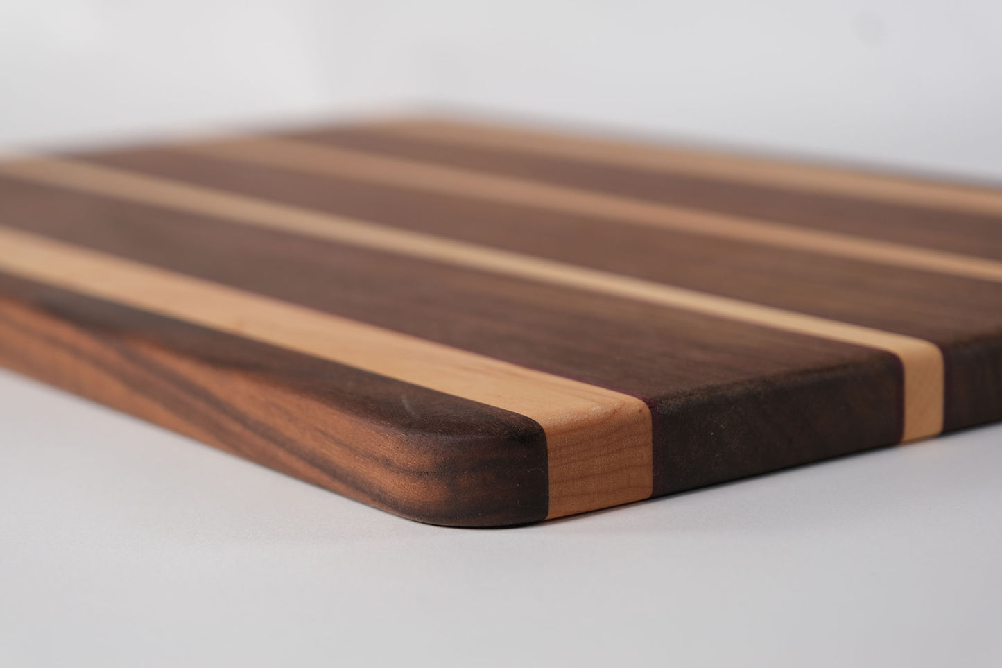 Walnut with Maple stripes