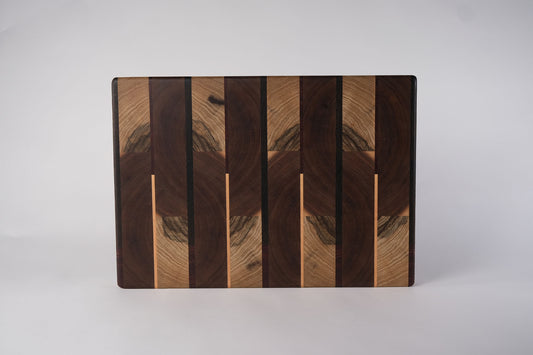 End Grain Walnut with Black Limba