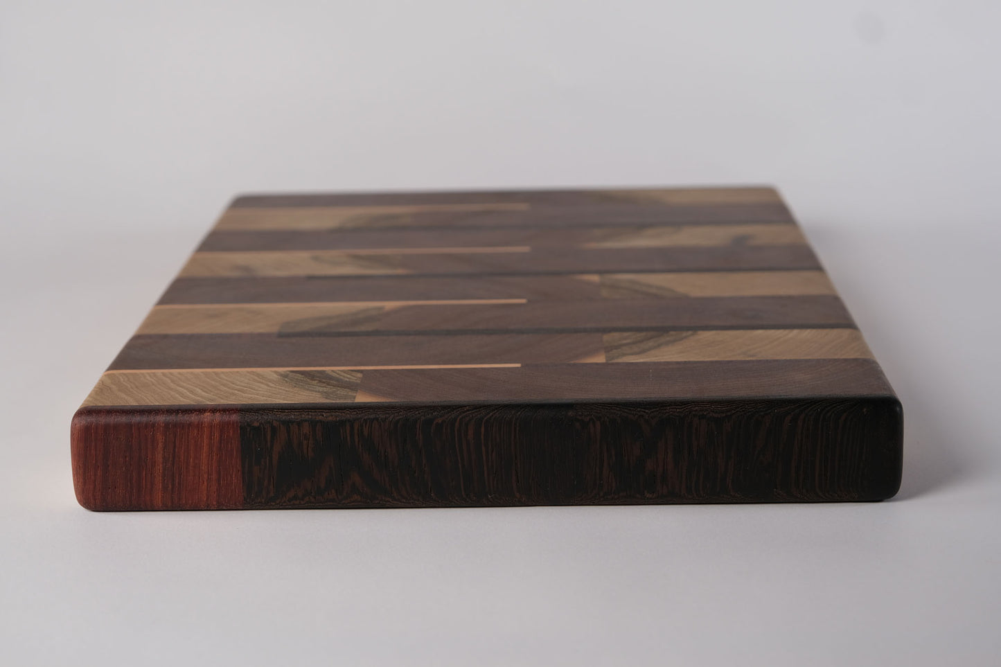 End Grain Walnut with Black Limba