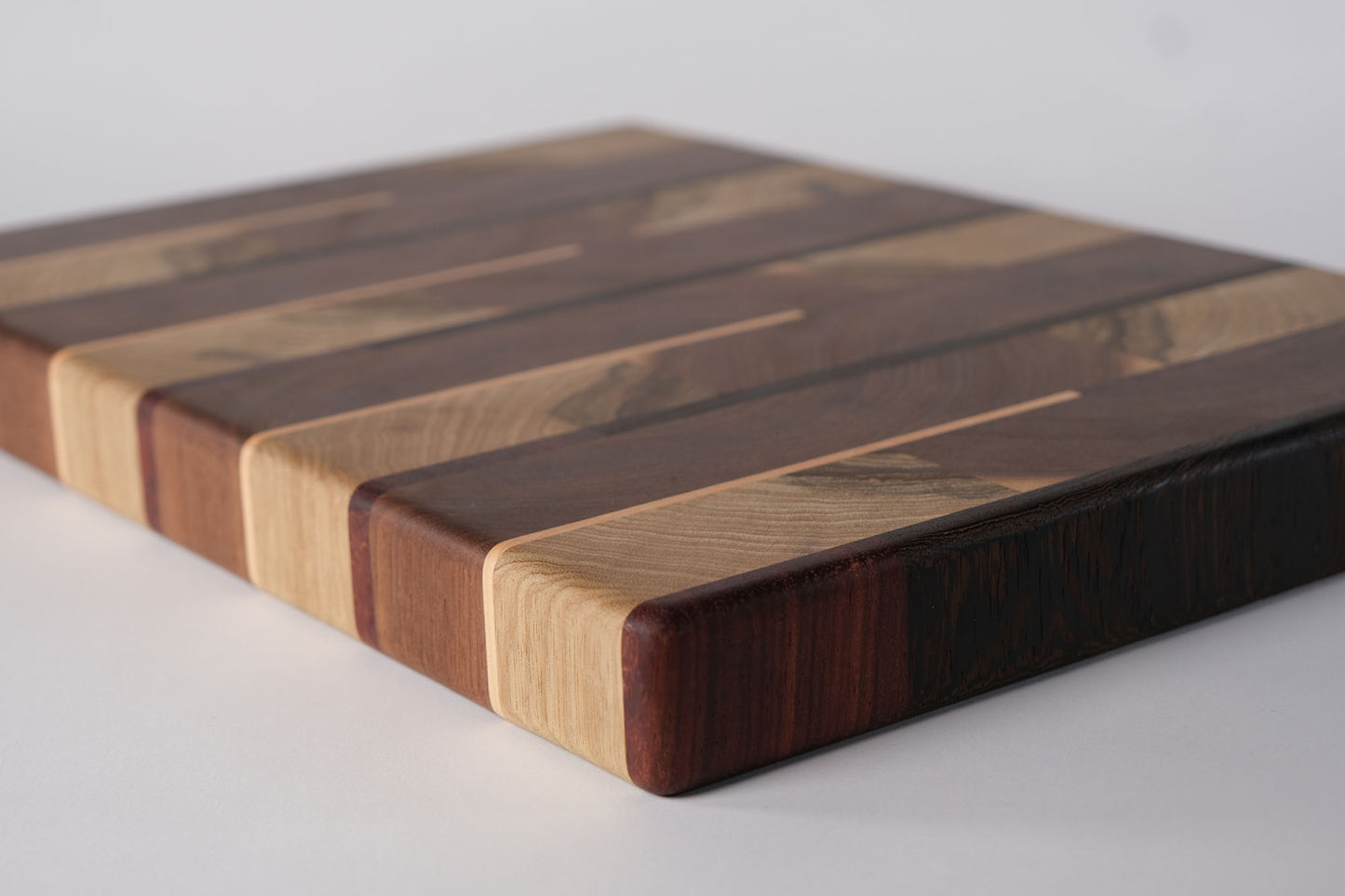 End Grain Walnut with Black Limba