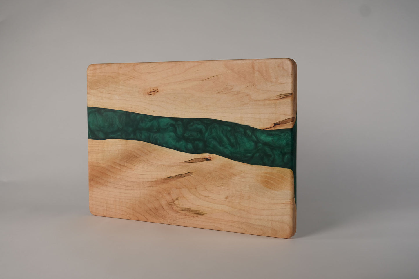 Maple with Green Epoxy