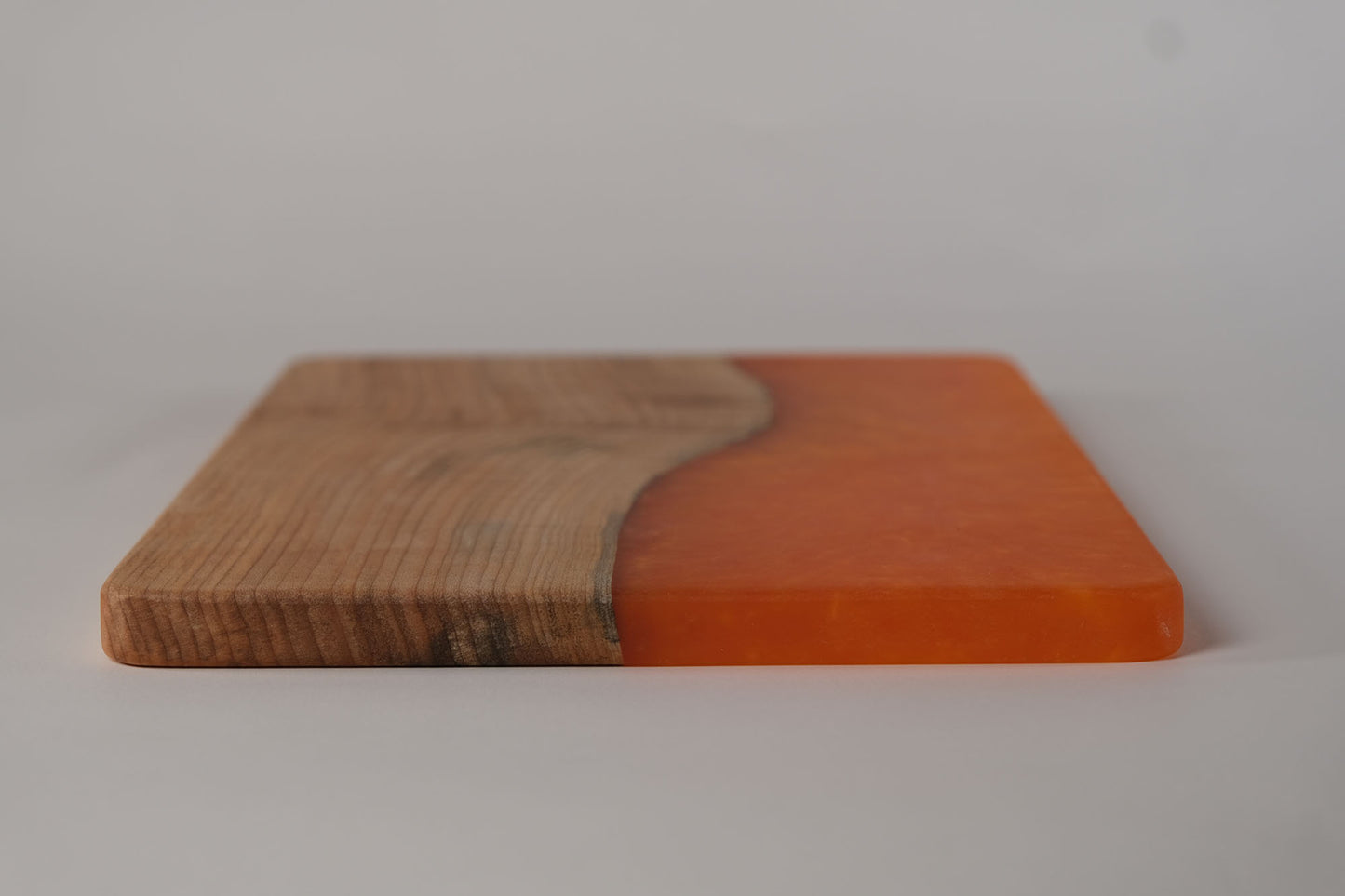 Maple Live Edge with Orange Epoxy