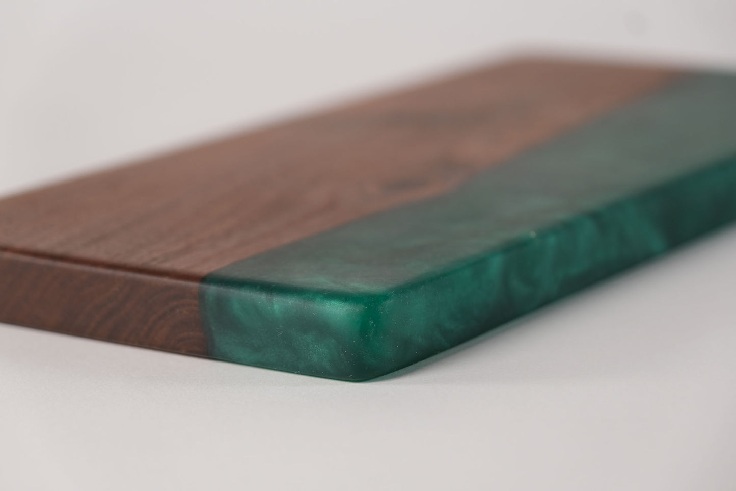 Walnut with Emerald Green Epoxy